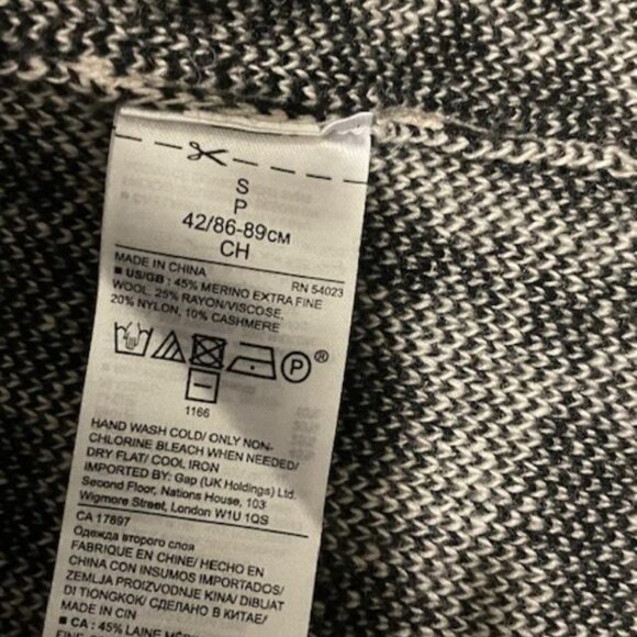 CARDIGAN - Banana Republic Leopard Print Long -Cashmere/Wool blend -small/medium - Picture 5 of 7